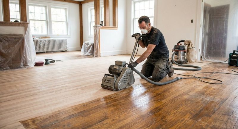 Hickory Floor Refinishing in Overland Park, KS