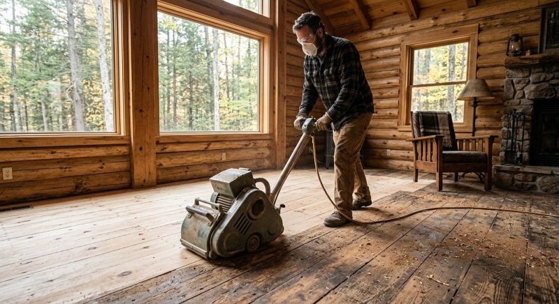 Cabin Floor Refinishing in Overland Park, KS