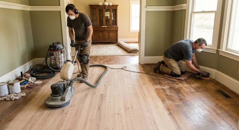 Hickory Floor Refinishing in Alpharetta, GA