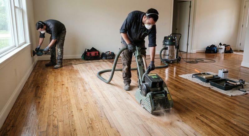 Hickory Floor Refinishing in Olathe, KS